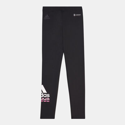 adidas Kids' Badge of Sport Logo Leggings Black