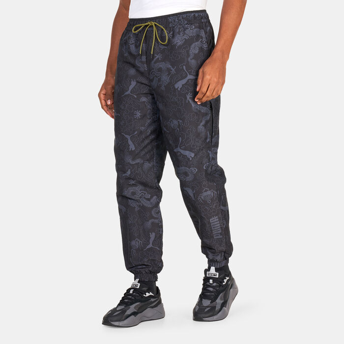 PUMA Men's x STAPLE Printed Joggers Black image number 0
