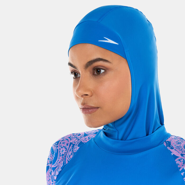 Speedo Women's Modest 3-Piece Swimsuit Blue Speedo Women's Modest 3-Piece Swimsuit Blue image number 3