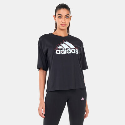 adidas Women's Essentials Cropped T-Shirt Black