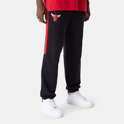 New Era Men's Chicago Bulls NBA Colour-Block Joggers Black
