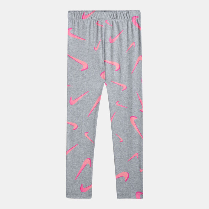 Nike Kids' Sportswear Favorites All Over Leggings (Older Kids) Grey Nike Kids' Sportswear Favorites All Over Leggings (Older Kids) Grey image number 1