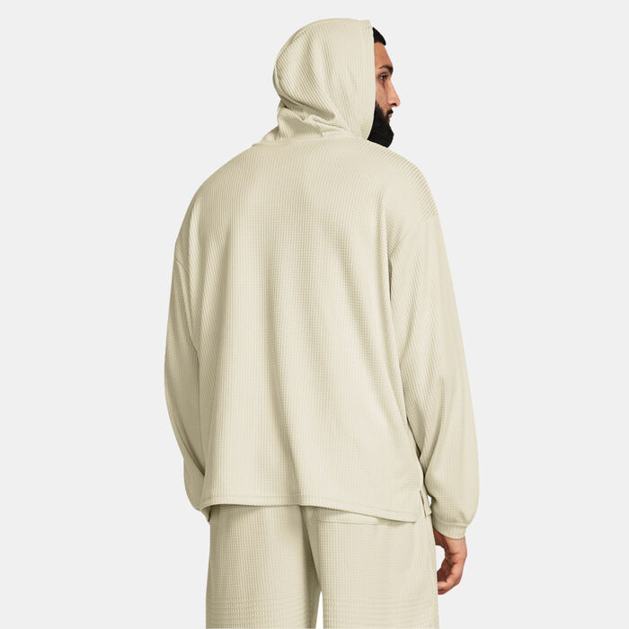 Under Armour Men's Rival Waffle Hoodie White Under Armour Men's Rival Waffle Hoodie White image number 1