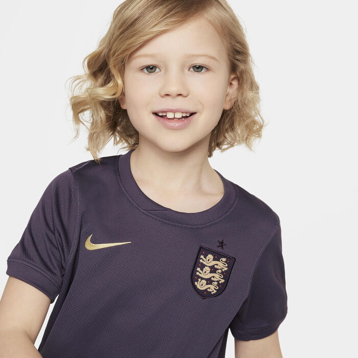 Nike Kids' England 2024/25 Stadium Away Football Replica 3-Piece Kit Grey Nike Kids' England 2024/25 Stadium Away Football Replica 3-Piece Kit Grey image number 3