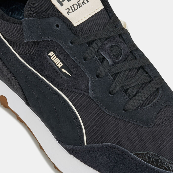 PUMA Men's Rider FV Worn Out Shoe Black PUMA Men's Rider FV Worn Out Shoe Black image number 4