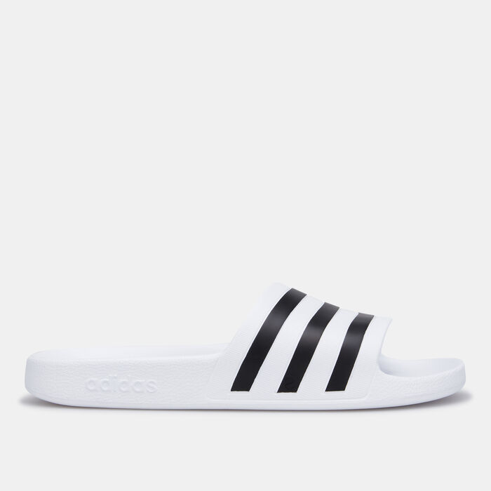 adidas Adilette Aqua Slides White adidas Adilette Aqua Slides White image number 1