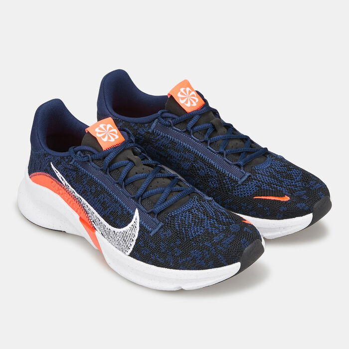 Nike Men's SuperRep Go 3 Next Nature Flyknit Training Shoes Blue Nike Men's SuperRep Go 3 Next Nature Flyknit Training Shoes Blue image number 2