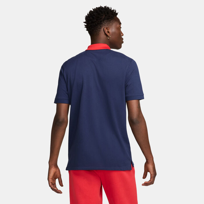 Nike Men's Paris Saint-Germain Dri-FIT Polo Shirt Blue Nike Men's Paris Saint-Germain Dri-FIT Polo Shirt Blue image number 1