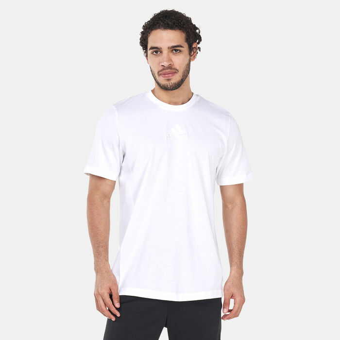 adidas Men's Studio Lounge T-Shirt White adidas Men's Studio Lounge T-Shirt White image number 0