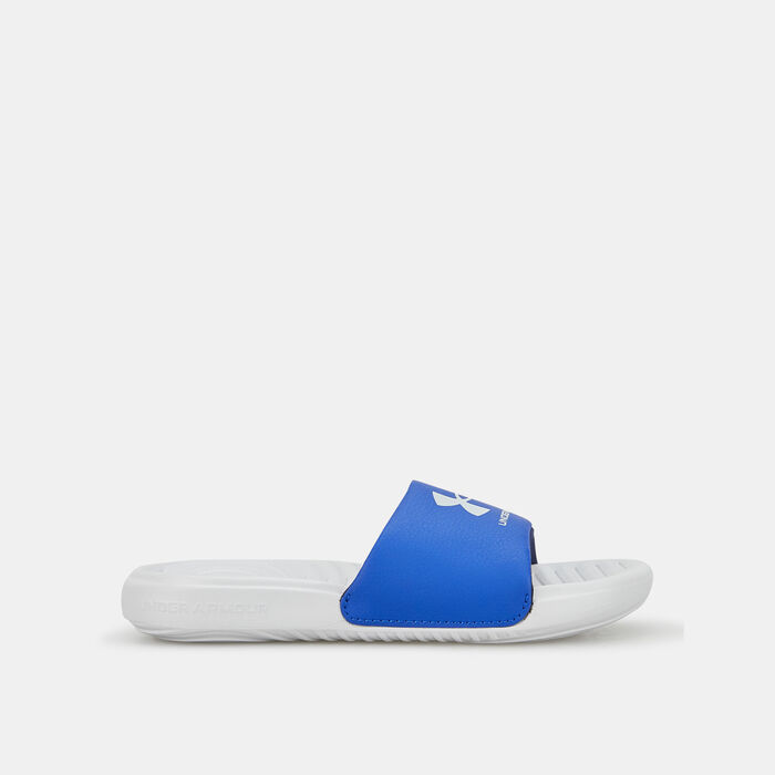 Under Armour Kids' UA Ansa Fixed Slides Grey image number 1