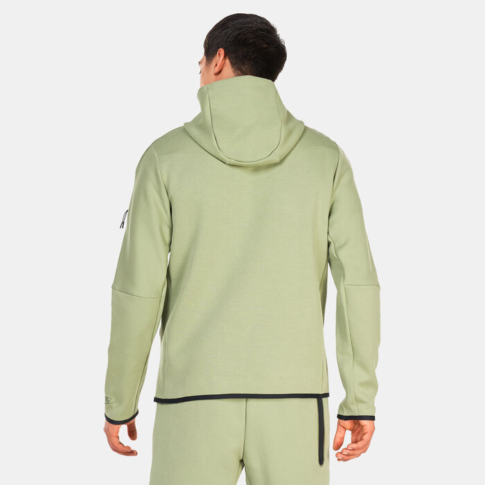 Nike Men's Tech Fleece Pullover Hoodie Green image number 1