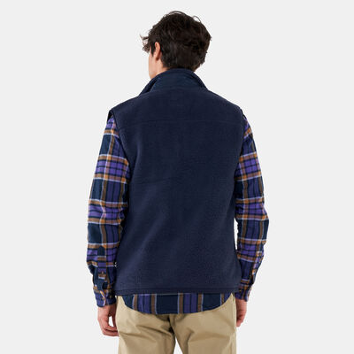 Timberland Men's Sherpa Fleece Vest Blue