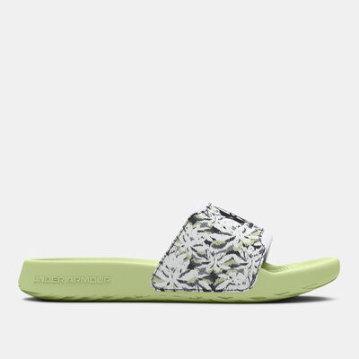 Under Armour Women's Ignite Select Graphic Slides Green