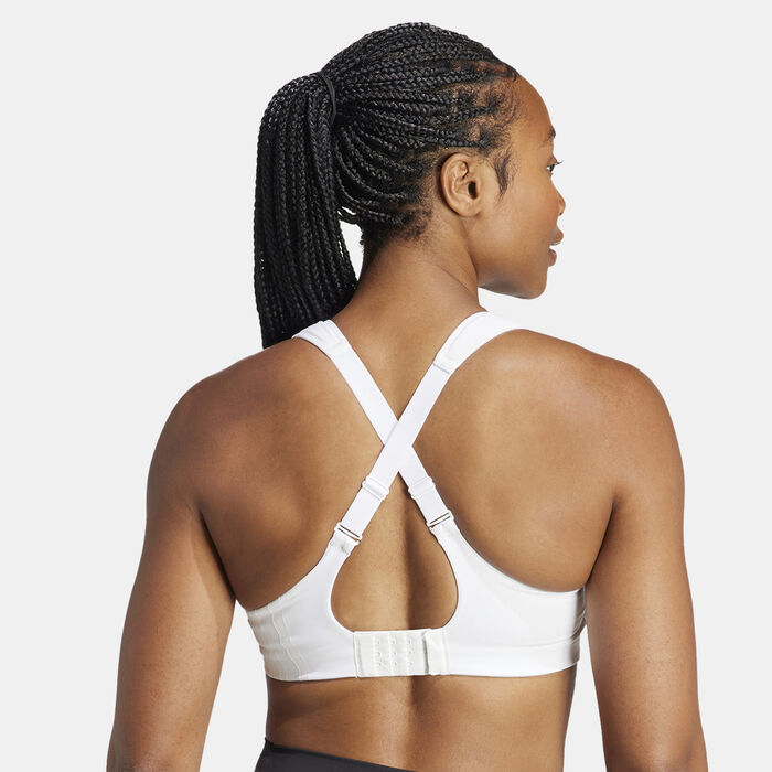 adidas Women's TLRD Impact Training High-Support Sports Bra White adidas Women's TLRD Impact Training High-Support Sports Bra White image number 1