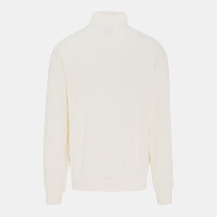 Vans Men's Race Day Quarter-Zip Sweatshirt Beige image number 1