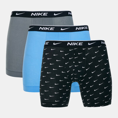 Nike Men's Logo Boxer Briefs (3 Pack) Black