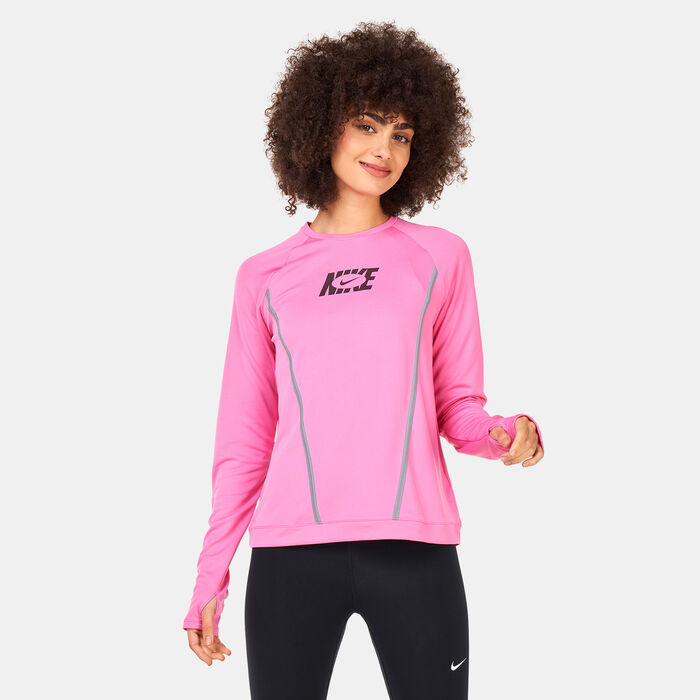 Nike Women's Dri-FIT Icon Clash Pacer Top Pink image number 0
