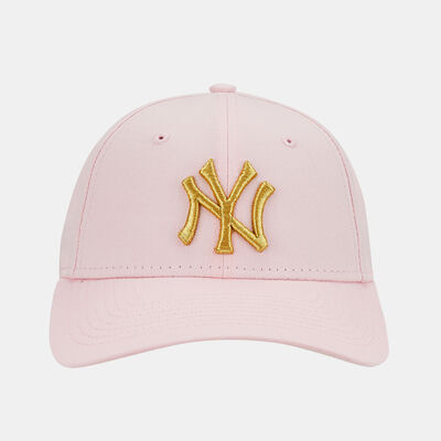 New Era Women's Metallic Logo New York Yankees 9Forty Cap Pink