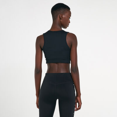 Nike Women's AeroSwift Crop Top Black Nike Women's AeroSwift Crop Top Black