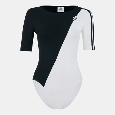 adidas Originals Women's Adicolor Sliced Trefoil Bodysuit Black adidas Originals Women's Adicolor Sliced Trefoil Bodysuit Black