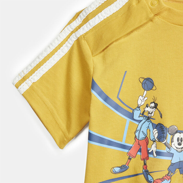 adidas Kids' x Disney Mickey Mouse T-Shirt (Babies and Toddlers) yellow image number 3