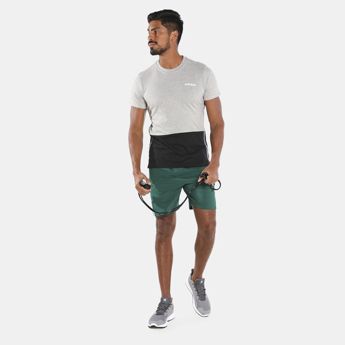 adidas Men's AEROREADY 3-Stripes 8-Inch Shorts Green adidas Men's AEROREADY 3-Stripes 8-Inch Shorts Green image number 2