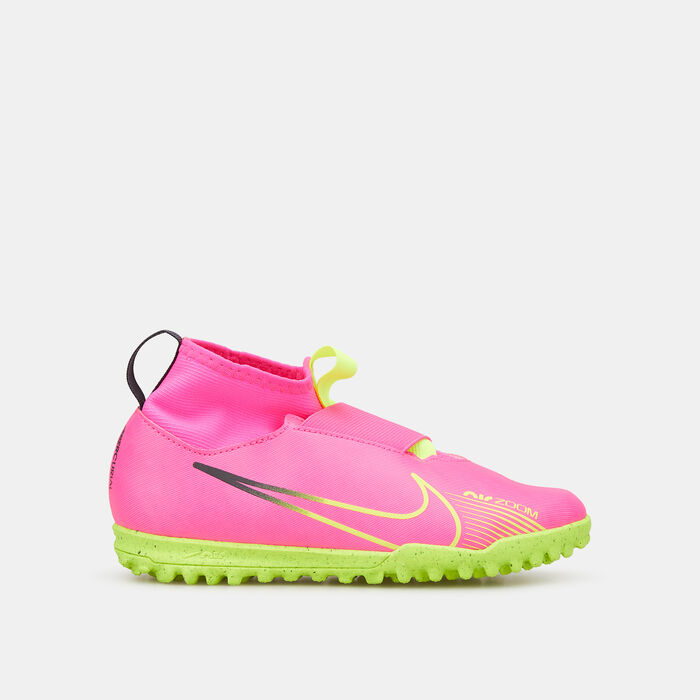 Nike Kids' Mercurial Superfly 9 Academy Turf Ground Football Shoes Pink image number 0