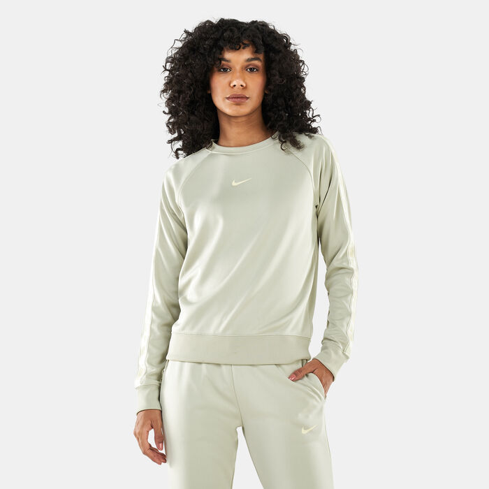 Nike Women's Sportswear Logo Tape Crew Sweatshirt White Nike Women's Sportswear Logo Tape Crew Sweatshirt White image number 0