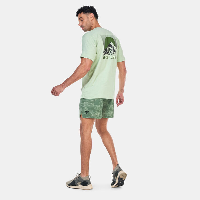 Columbia Men's Kwick Hike Graphic T-Shirt Green Columbia Men's Kwick Hike Graphic T-Shirt Green image number 2