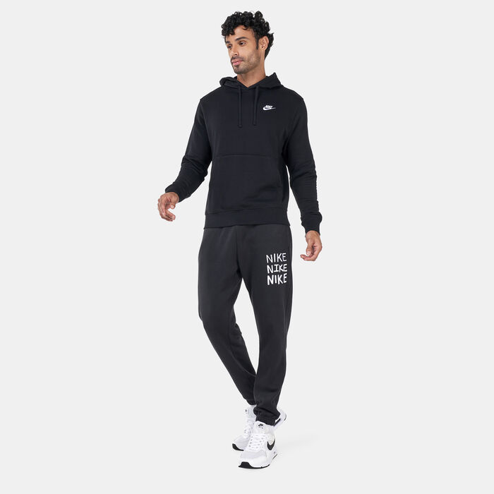 Nike Men's Sportswear Club Hoodie Black Nike Men's Sportswear Club Hoodie Black image number 2