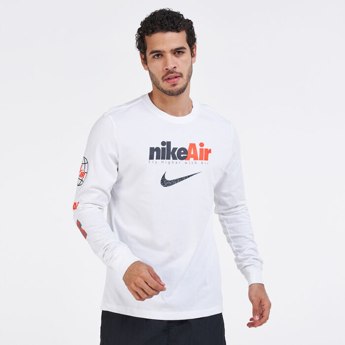 Nike Men's Sportswear Swoosh By Air T-Shirt White Nike Men's Sportswear Swoosh By Air T-Shirt White image number 0