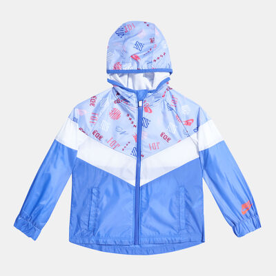 Nike Kids' Icon Clash Allover Print Windrunner Jacket Purple