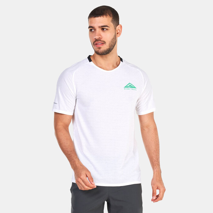 Nike Men's Trail Solar Chase Dri-FIT Running Top White Nike Men's Trail Solar Chase Dri-FIT Running Top White image number 0