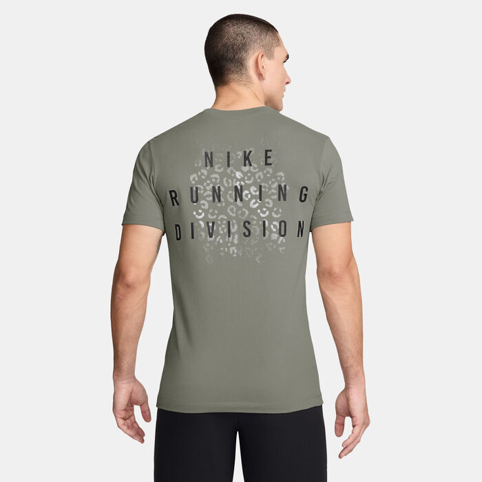 Nike Men's Dri-FIT Running T-Shirt Grey Nike Men's Dri-FIT Running T-Shirt Grey image number 1