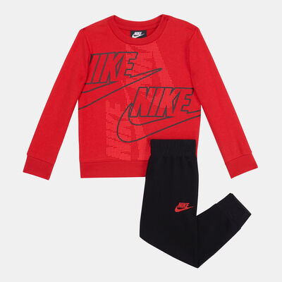 Nike Kids' Sportswear Crew Pant And T-Shirt Set Black
