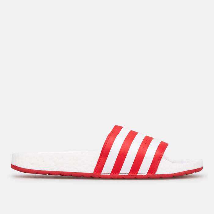 adidas Men's Adilette Boost Slides Blue adidas Men's Adilette Boost Slides Blue image number 1