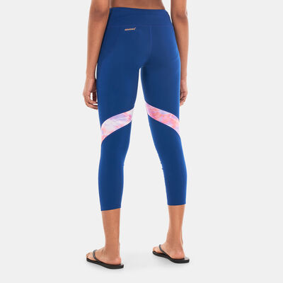 Speedo Women's Printed Leggings Blue