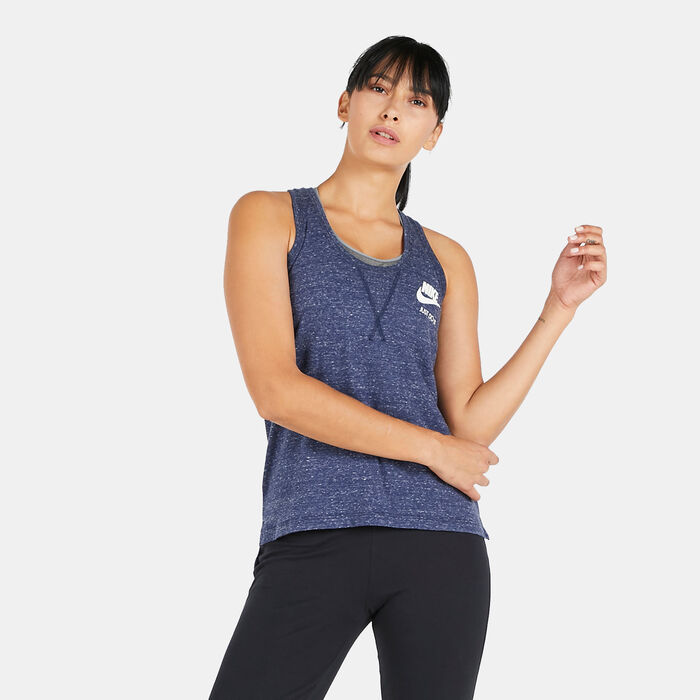 Nike Women's Sportswear Gym Vintage Tank Top Blue Nike Women's Sportswear Gym Vintage Tank Top Blue image number 0
