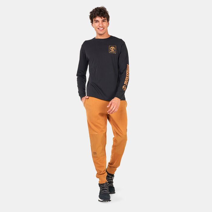 Timberland Men's Stack Logo Long Sleeve T-Shirt Black Timberland Men's Stack Logo Long Sleeve T-Shirt Black image number 2