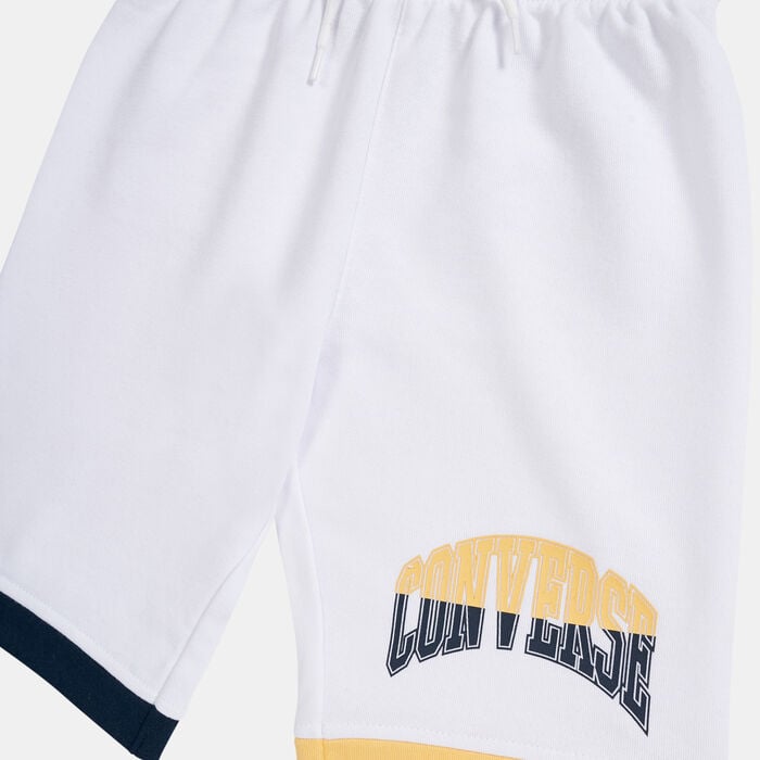 Converse Kids' Asymmetrical Shorts White Converse Kids' Asymmetrical Shorts White image number 2