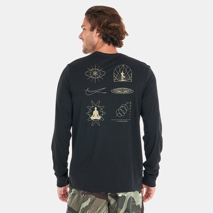 Nike Men's Dri-FIT Yoga T-Shirt Black image number 1