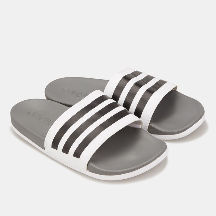 adidas Adilette Comfort Slides White adidas Adilette Comfort Slides White image number 0