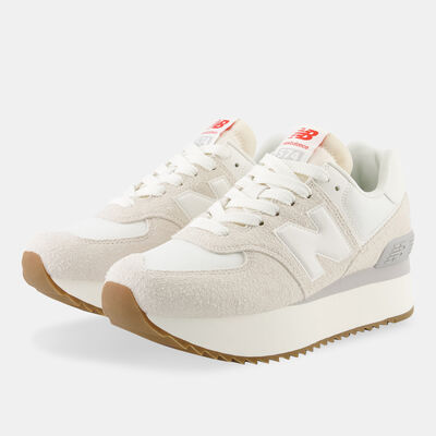 New Balance Women's 574+ Shoes Brown