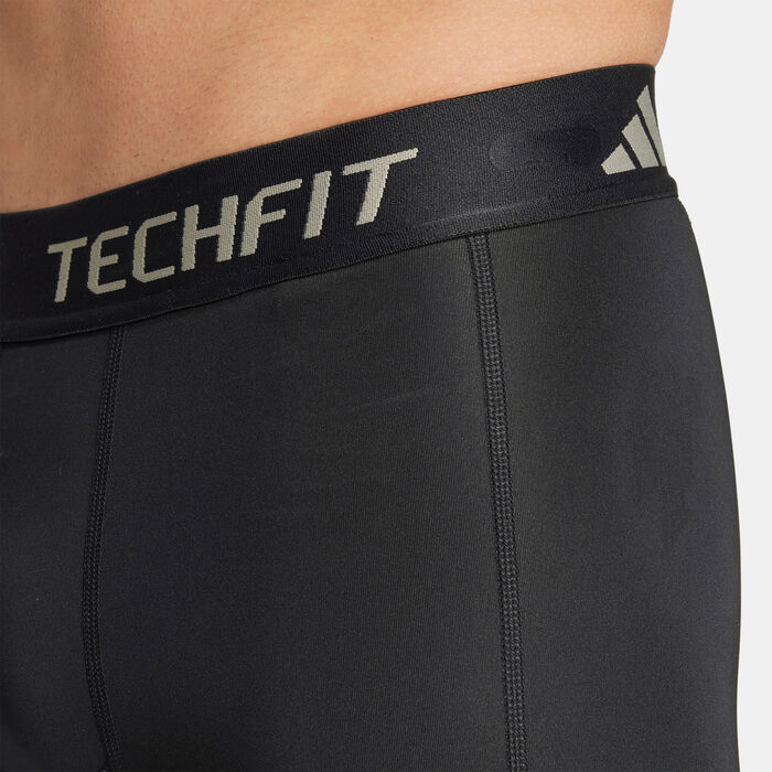 adidas Men's Techfit Training Compression Shorts Black image number 4