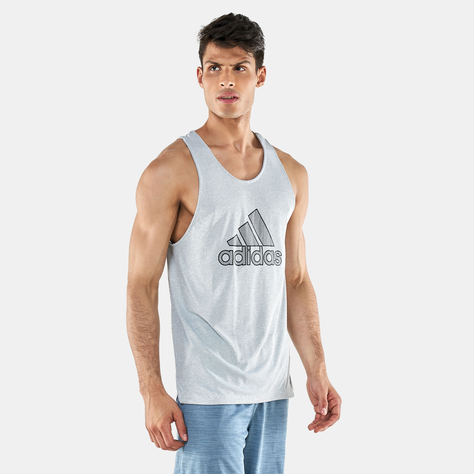 Men s Bos Primeblue Muscle Tank Top White adidas in Qatar SSS