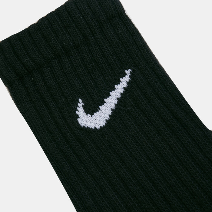 Nike Value Cotton Crew Socks (3 Pack) Black Nike Value Cotton Crew Socks (3 Pack) Black image number 1