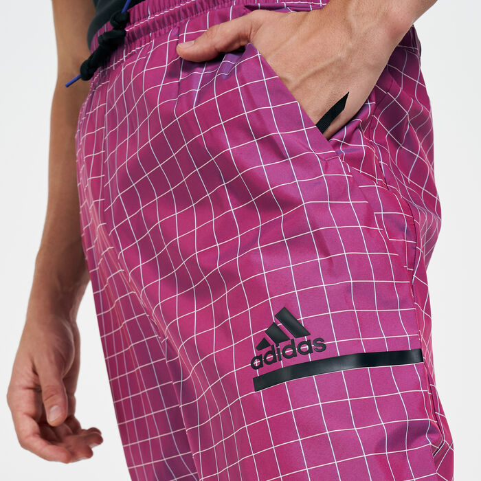 adidas Men's Z.N.E. Sportswear Primeblue Trackpants Purple image number 3