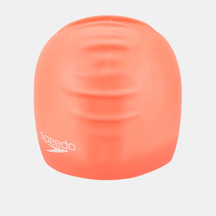 Speedo Plain Moulded Cap Pink Speedo Plain Moulded Cap Pink image number 1