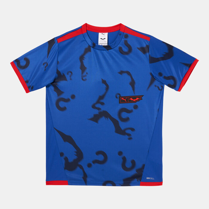 PUMA Kids' x BATMAN Graphic Football T-Shirt Blue PUMA Kids' x BATMAN Graphic Football T-Shirt Blue image number 0