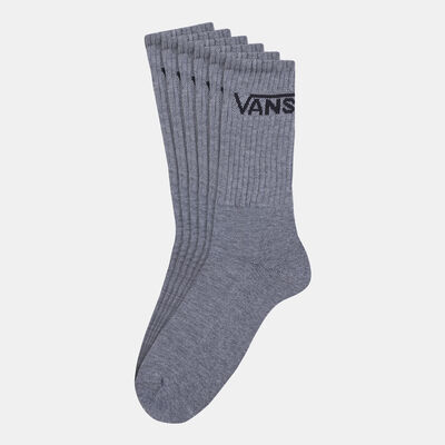 Vans Men's Classic Crew Socks (3 Pack) Grey